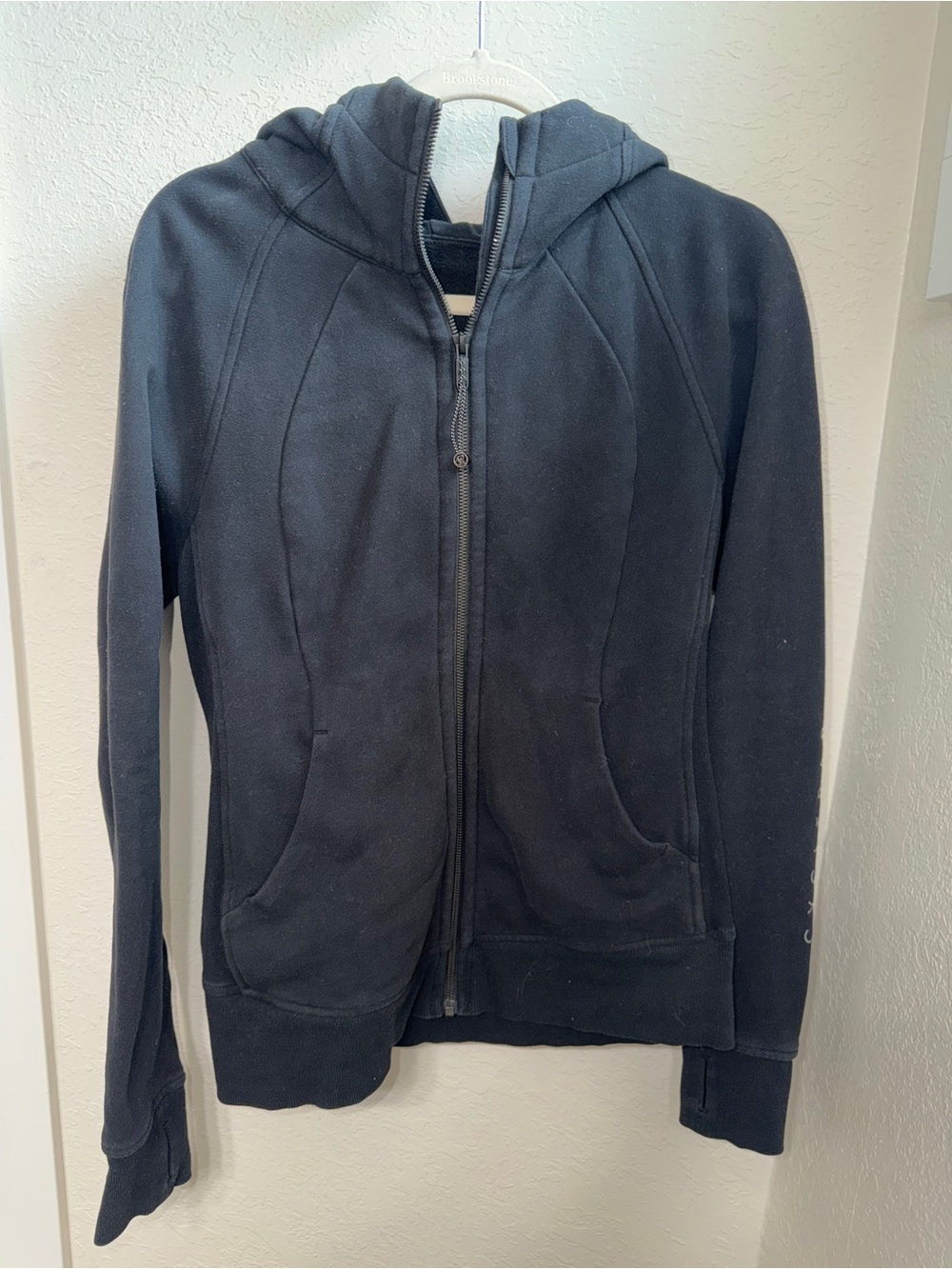 lululemon athletica Black Full-Zip Hooded Sweatshirt
